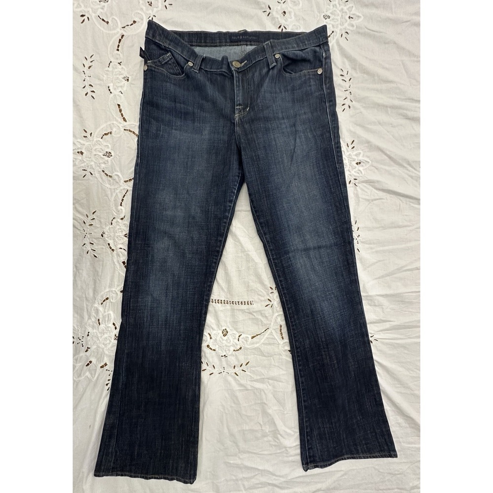 Rock & Republic Kasandra Jean Size 16M Women Embellished Back Pockets Dark Blue